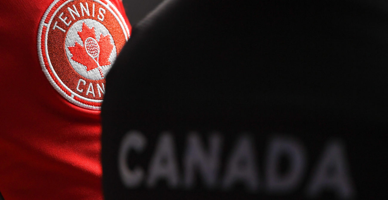 back of player wearing canada jacket