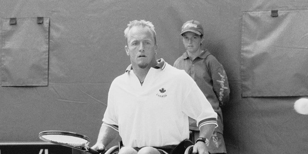 wheelchair tennis player