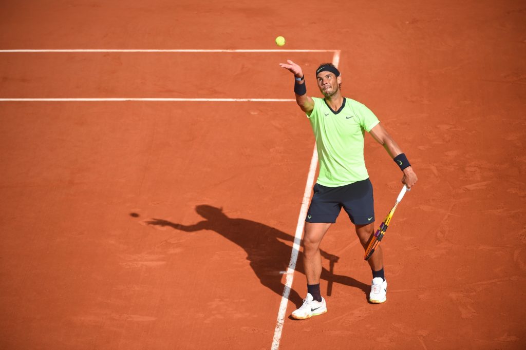 Rafael Nadal ready to serve
