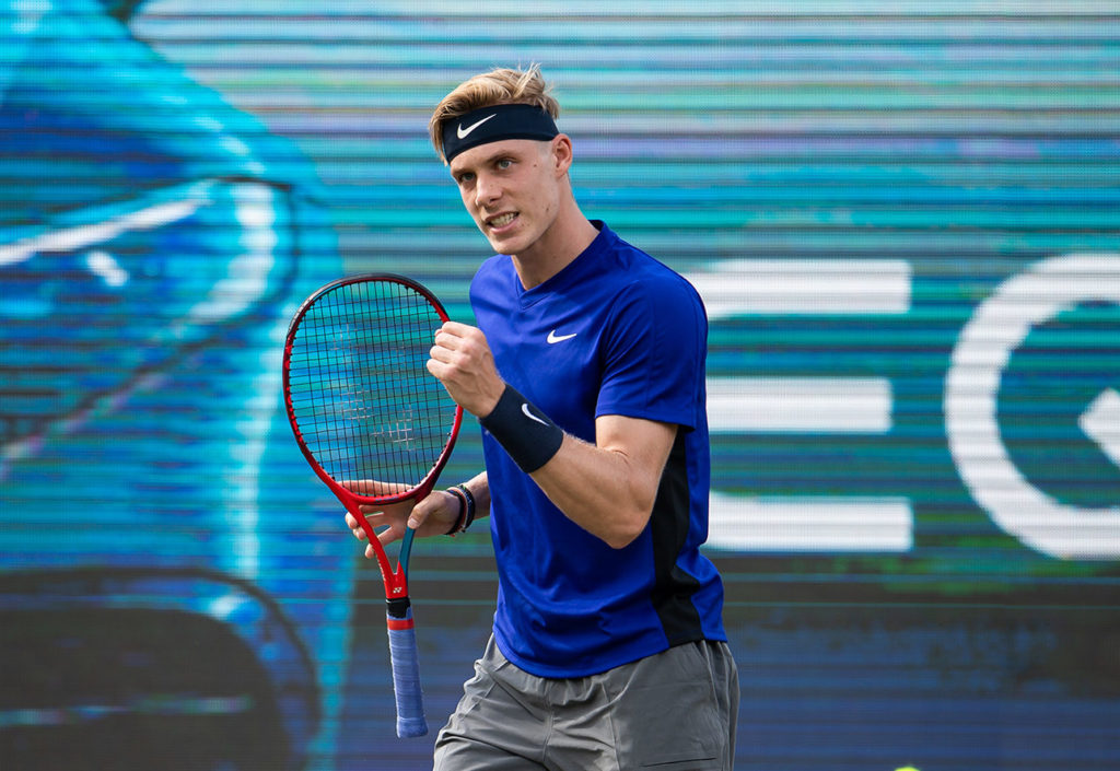 Denis Shapovalov pumps his fist
