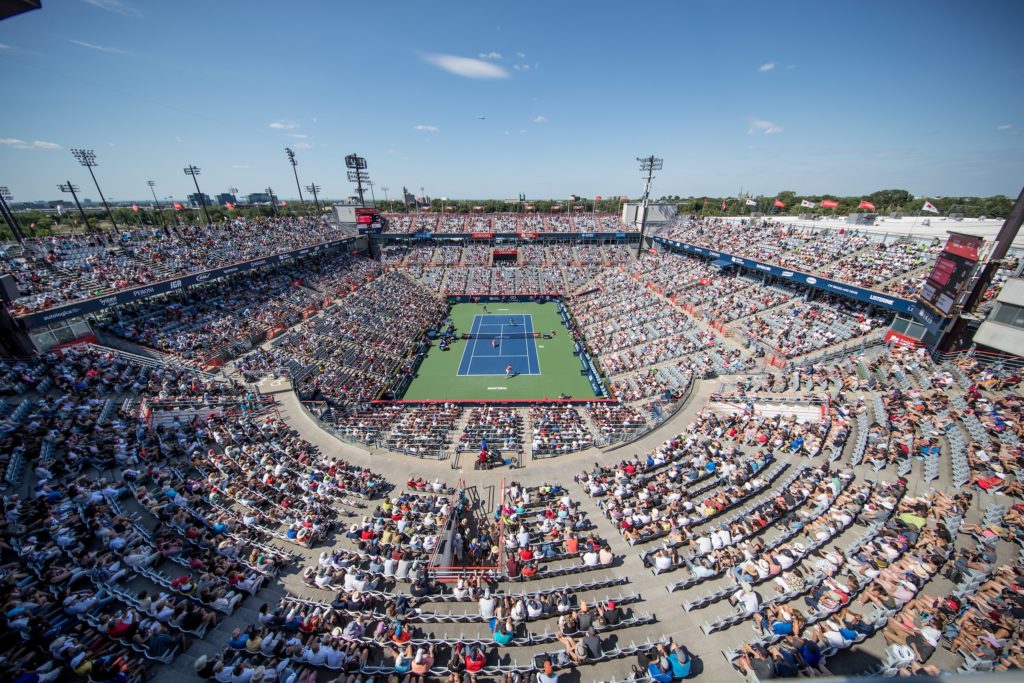 Day action at the IGA stadium in Montreal with full crowd