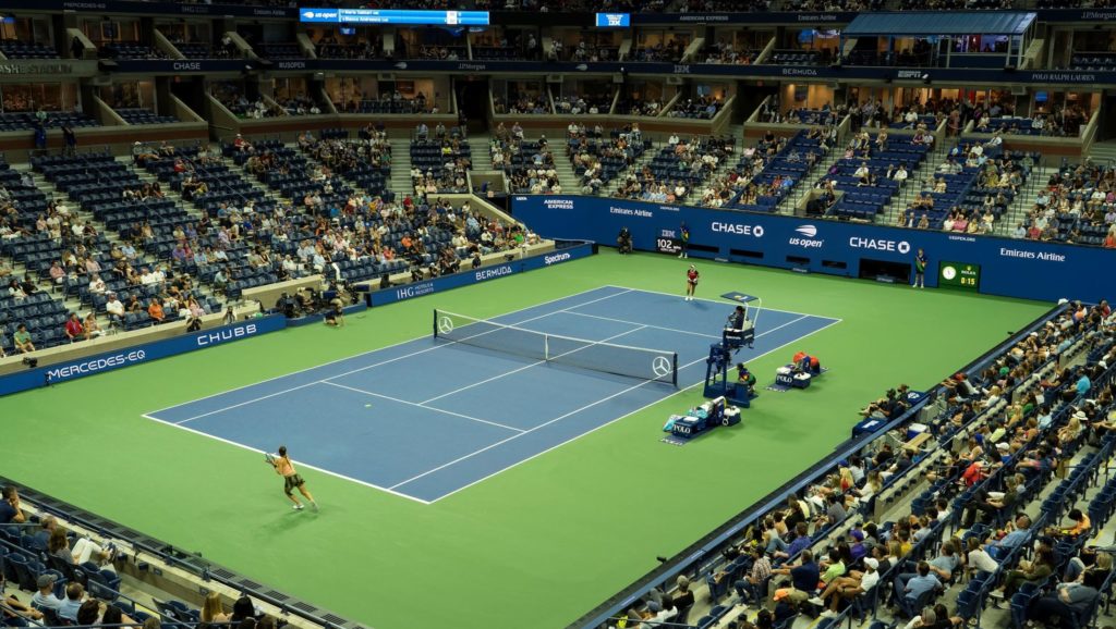 Court ambiance Bianca Andreescu Maria Sakkari Us open