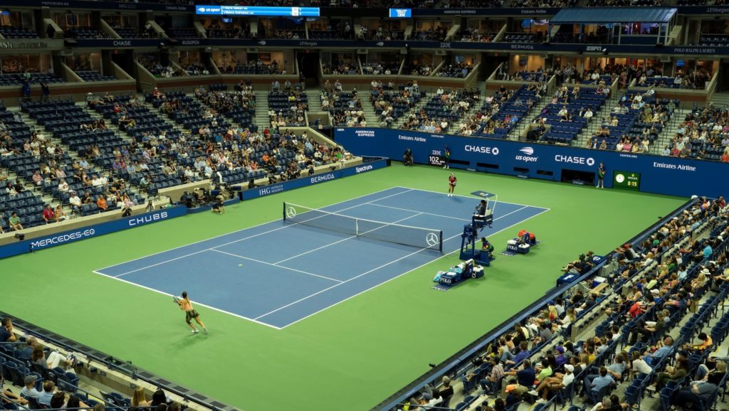 Court ambiance Bianca Andreescu Maria Sakkari Us open