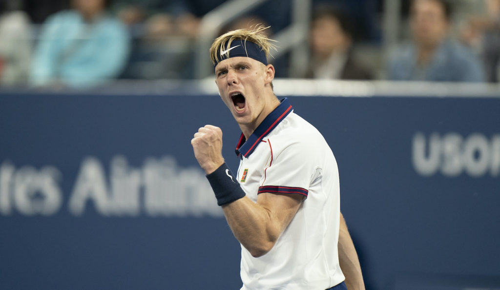 Denis shapovalov fist pump us open