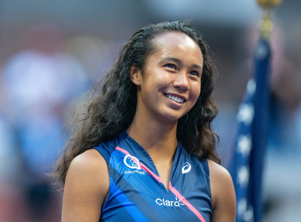 Leylah Fernandez smiling