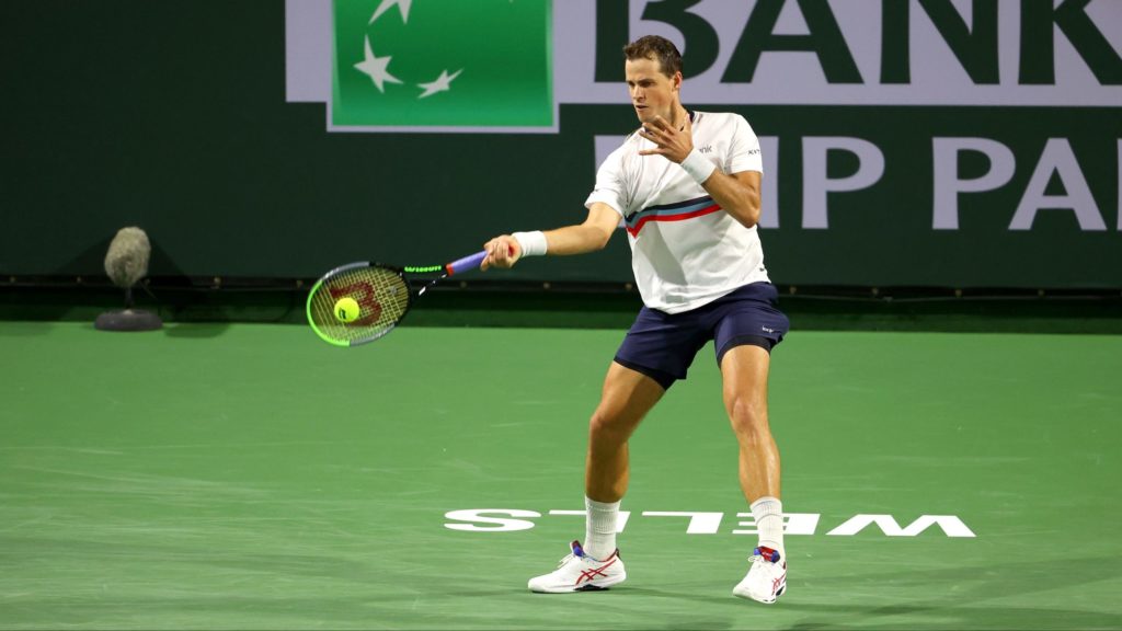 Vasek at indian wells backhand
