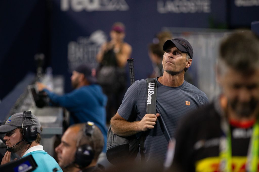 Sylvain Bruneau at the Miami Open