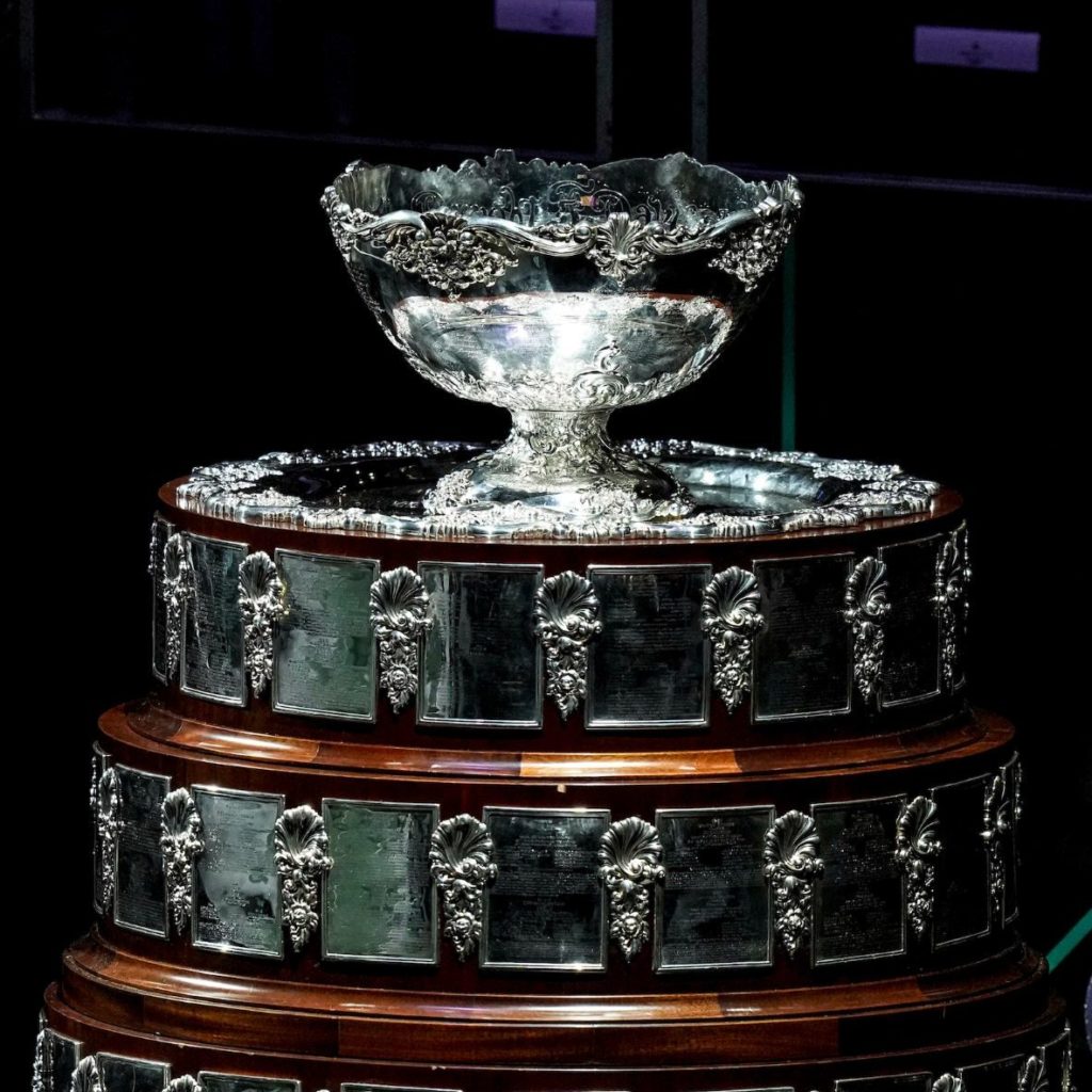 The Davis Cup trophy