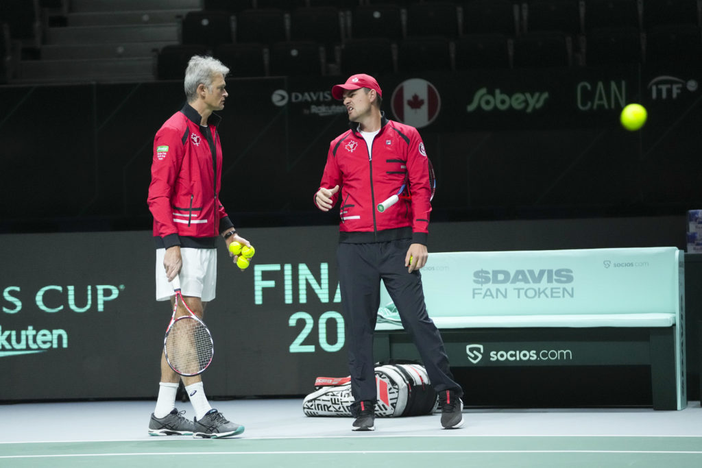 guillaume marx practice madrid davis cup finals 2021