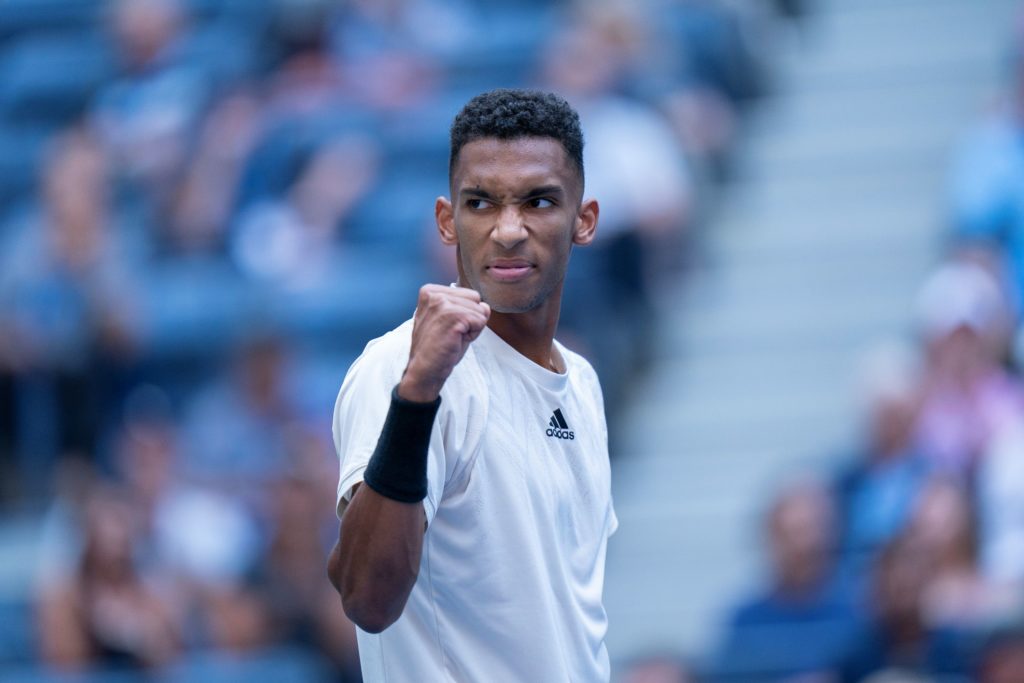 felix auger-aliassime us open fist pump