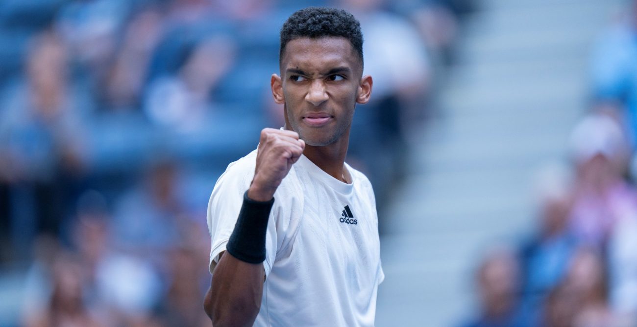 felix auger-aliassime us open fist pump