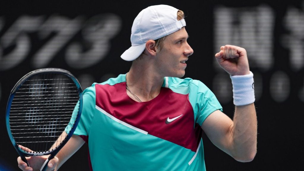 Denis Shapovalov pumps his fist