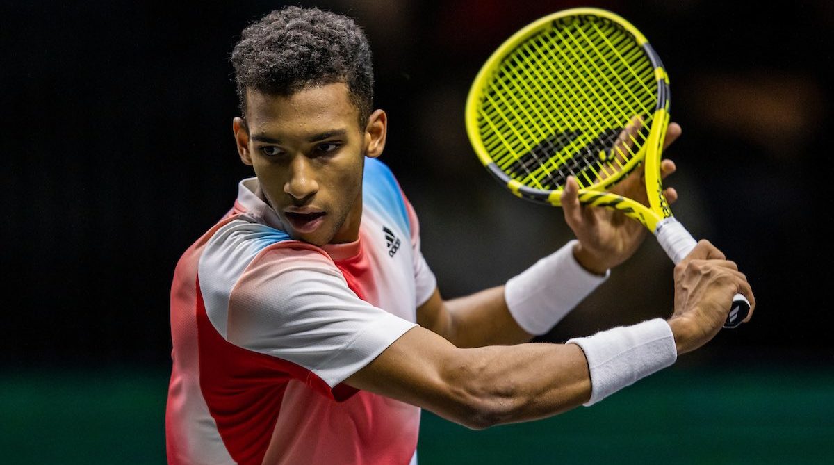 Felix Auger-Aliassime celebrates 2022 Rotterdam Open