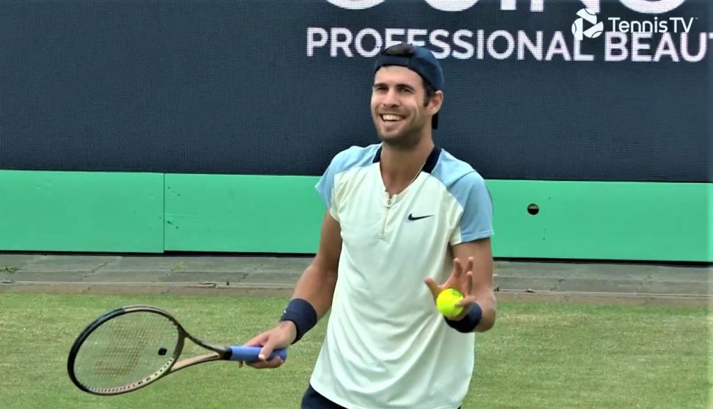 Karen Khachanov upset at call