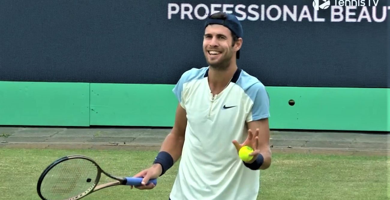 Karen Khachanov upset at call