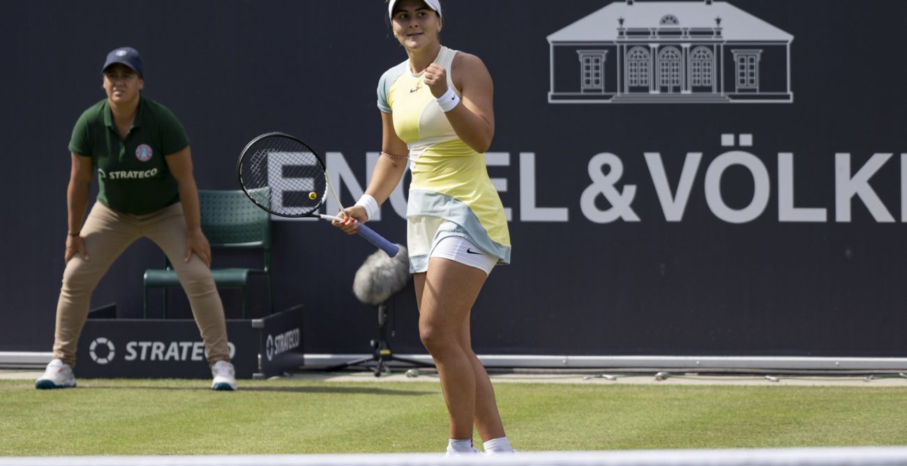 Bianca fist pump at bad homburg open