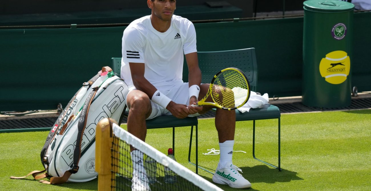 Felix sitting down