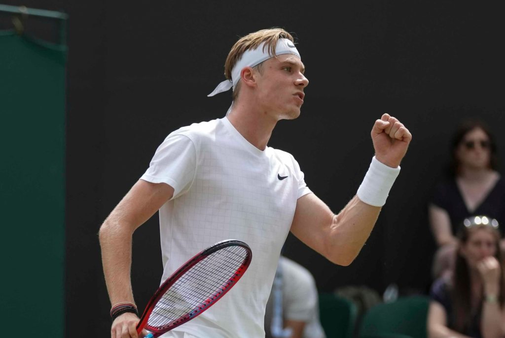 Denis Shapovalov pumps his fist
