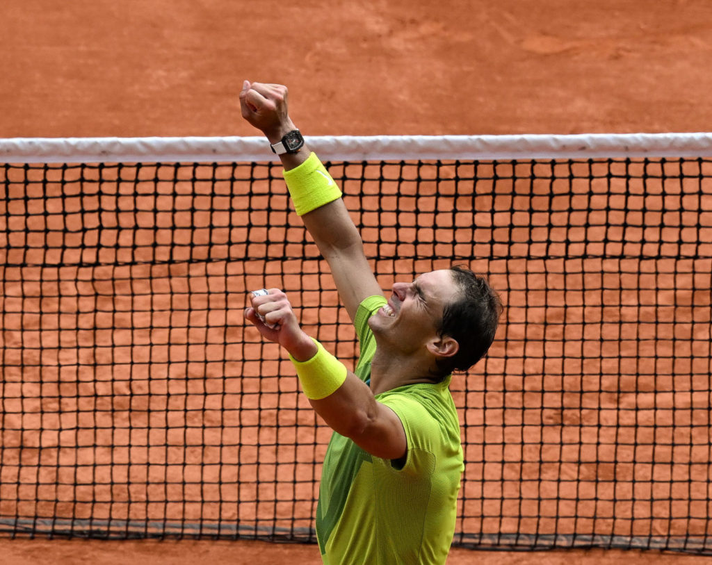 Rafa Nadal celebration