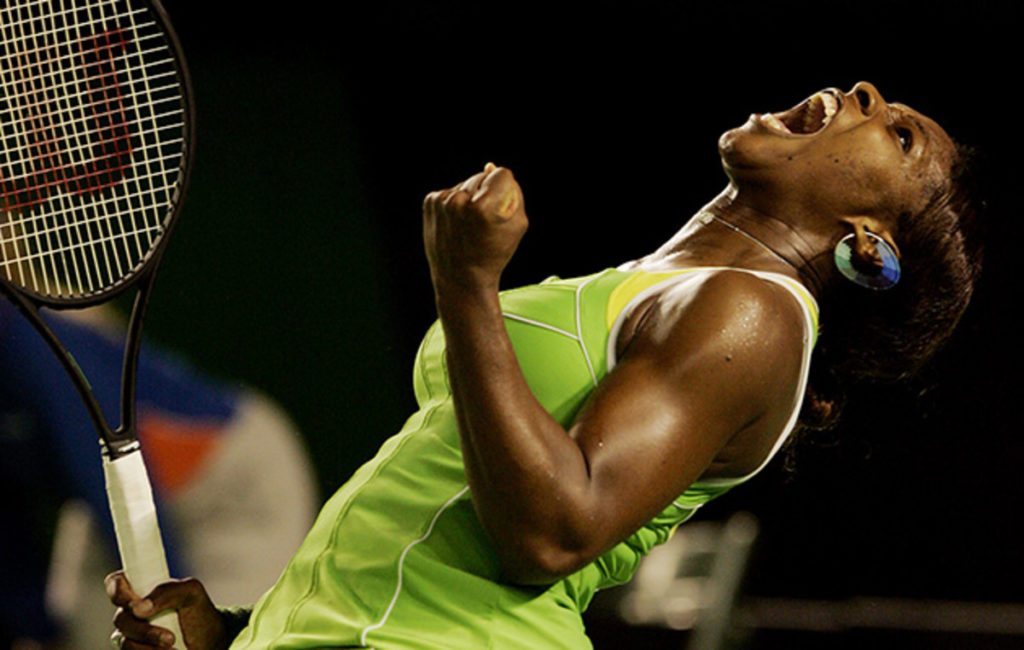 Serena roaring