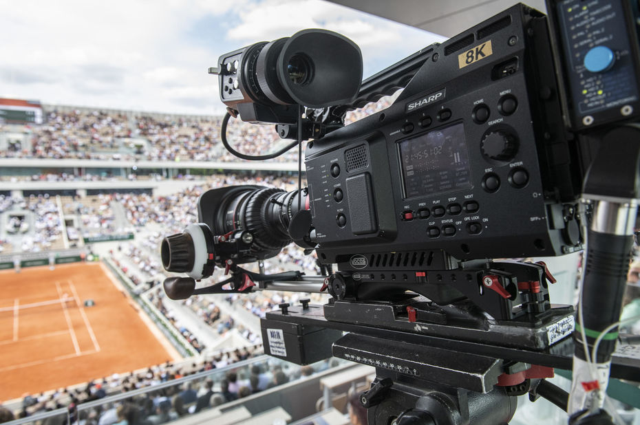 Broadcast camera in action