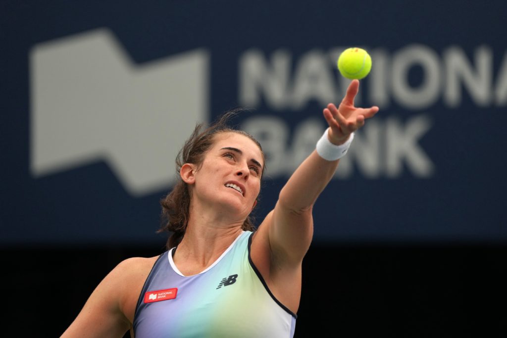 Rebecca Marino serving