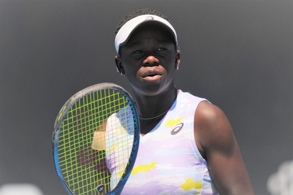 Mboko during match