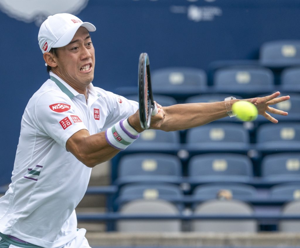 Kei Nishikori at the 2021 NBO