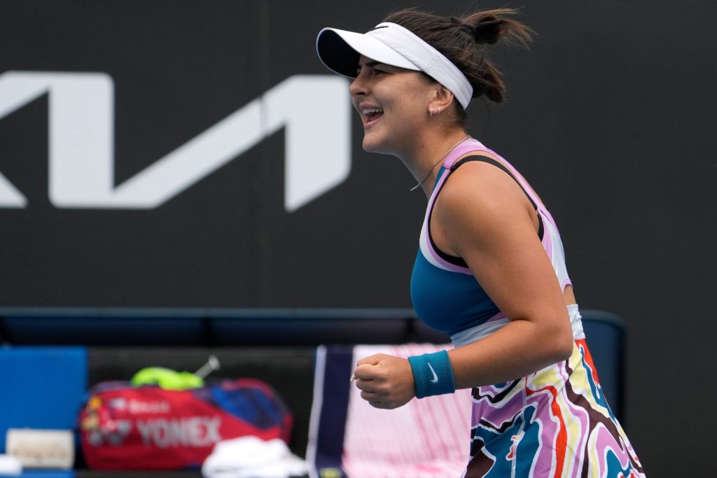 Andreescu celebrates