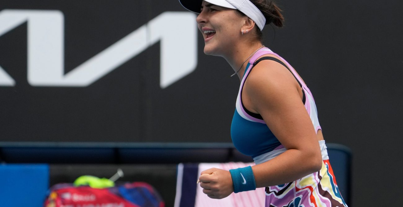 Andreescu celebrates
