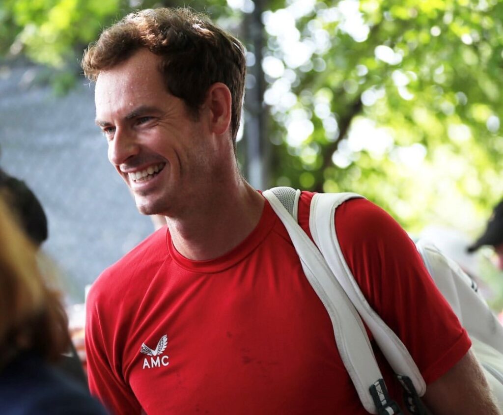 Andy Murray smiles