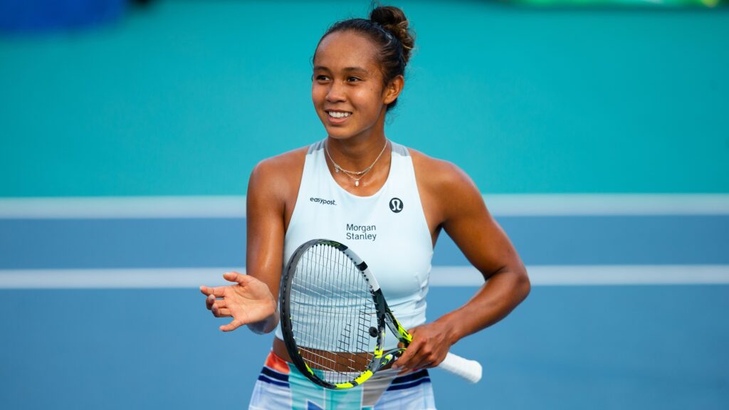 Leylah Annie Fernandez smiling
