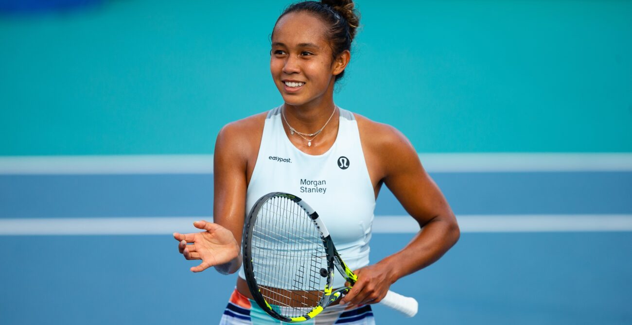 Leylah Annie Fernandez smiling