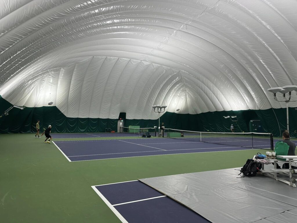 Indoor Courts at the Oak Bay Recreation Centre, which hosted with final Canadian ITF Masters event of 2024 in Victoria, BC.